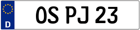 Trailer License Plate